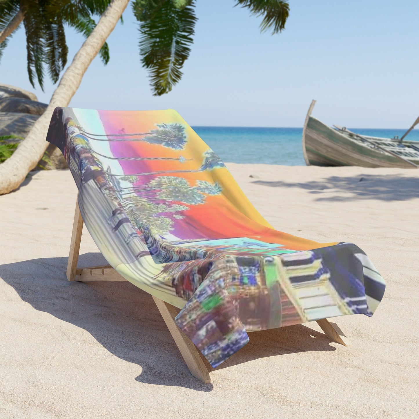 Vibrant Venice Beach Towel