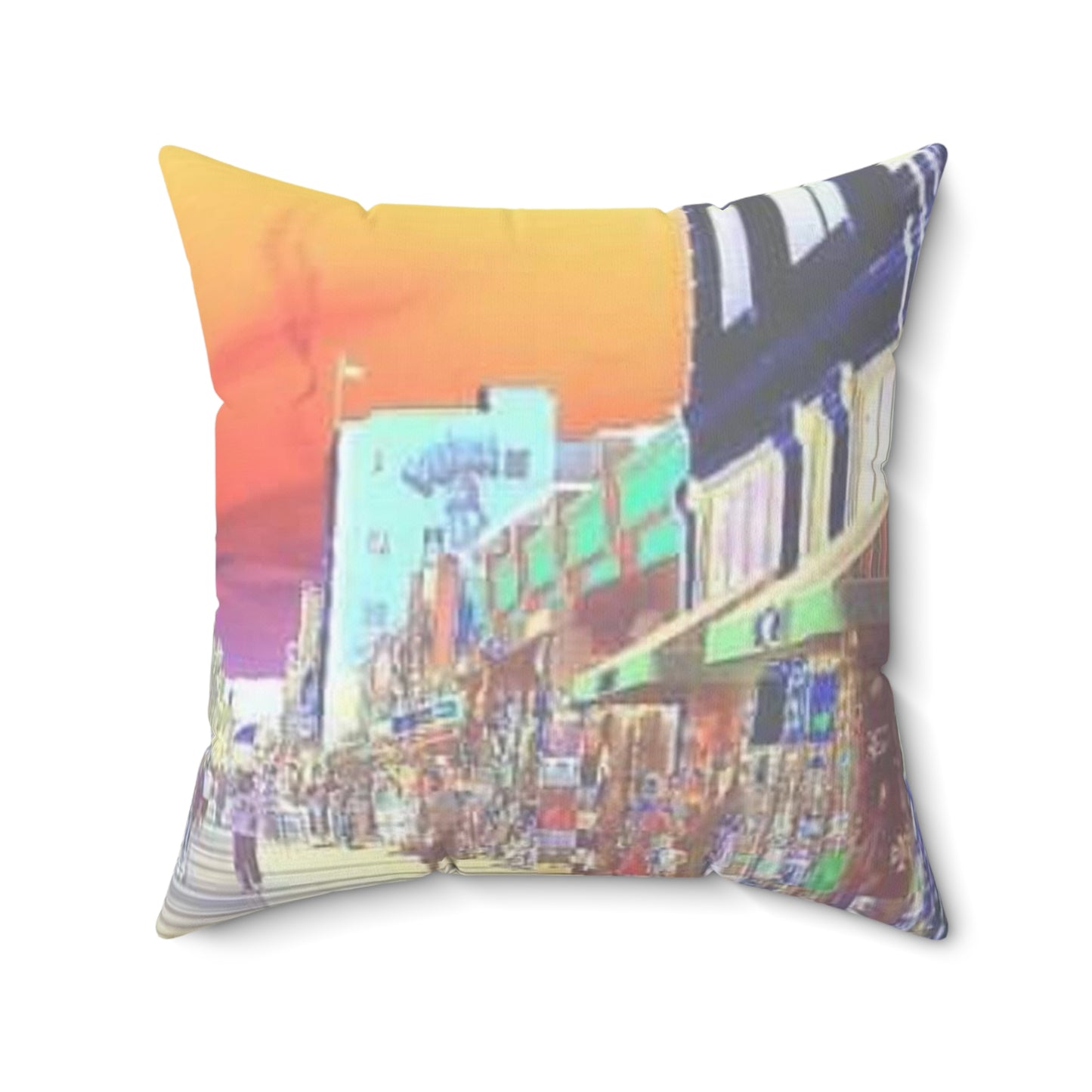 Vibrant Venice Spun Polyester Square Pillow