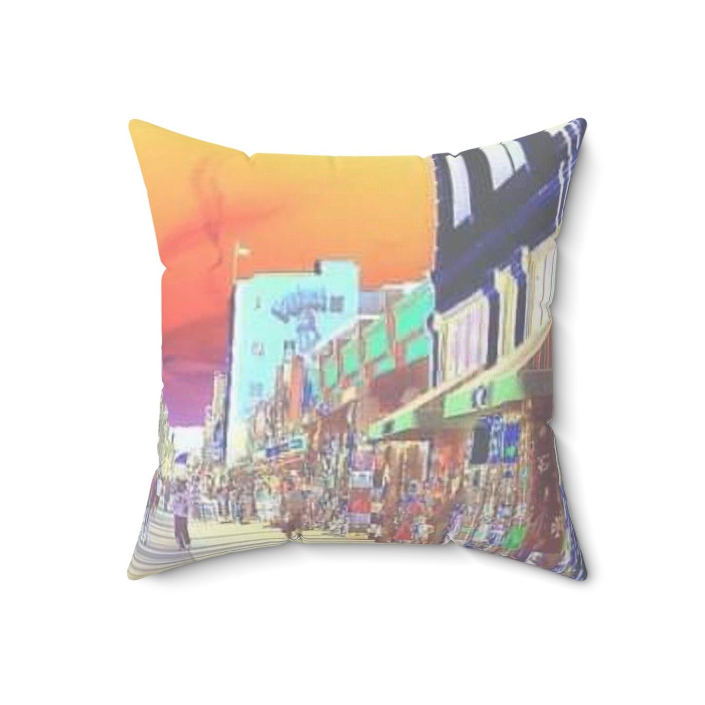 Vibrant Venice Spun Polyester Square Pillow