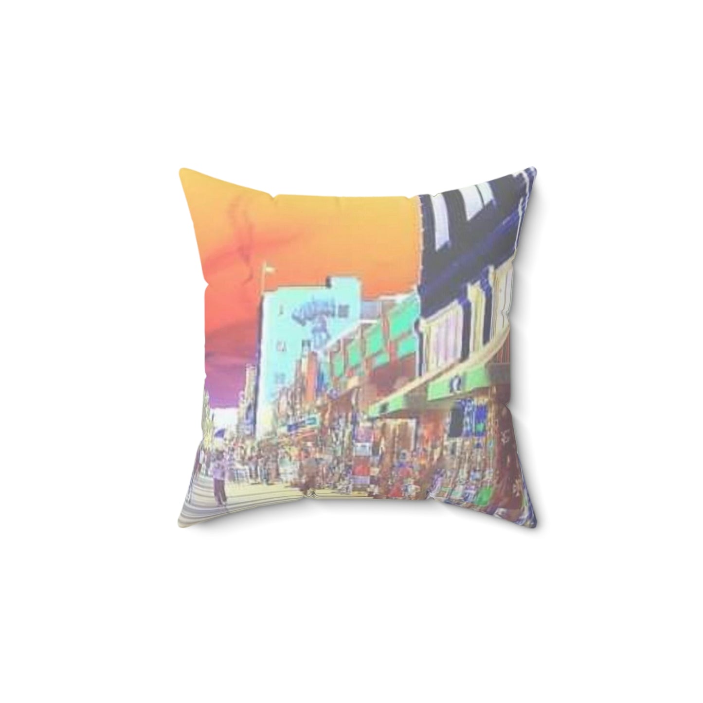 Vibrant Venice Spun Polyester Square Pillow