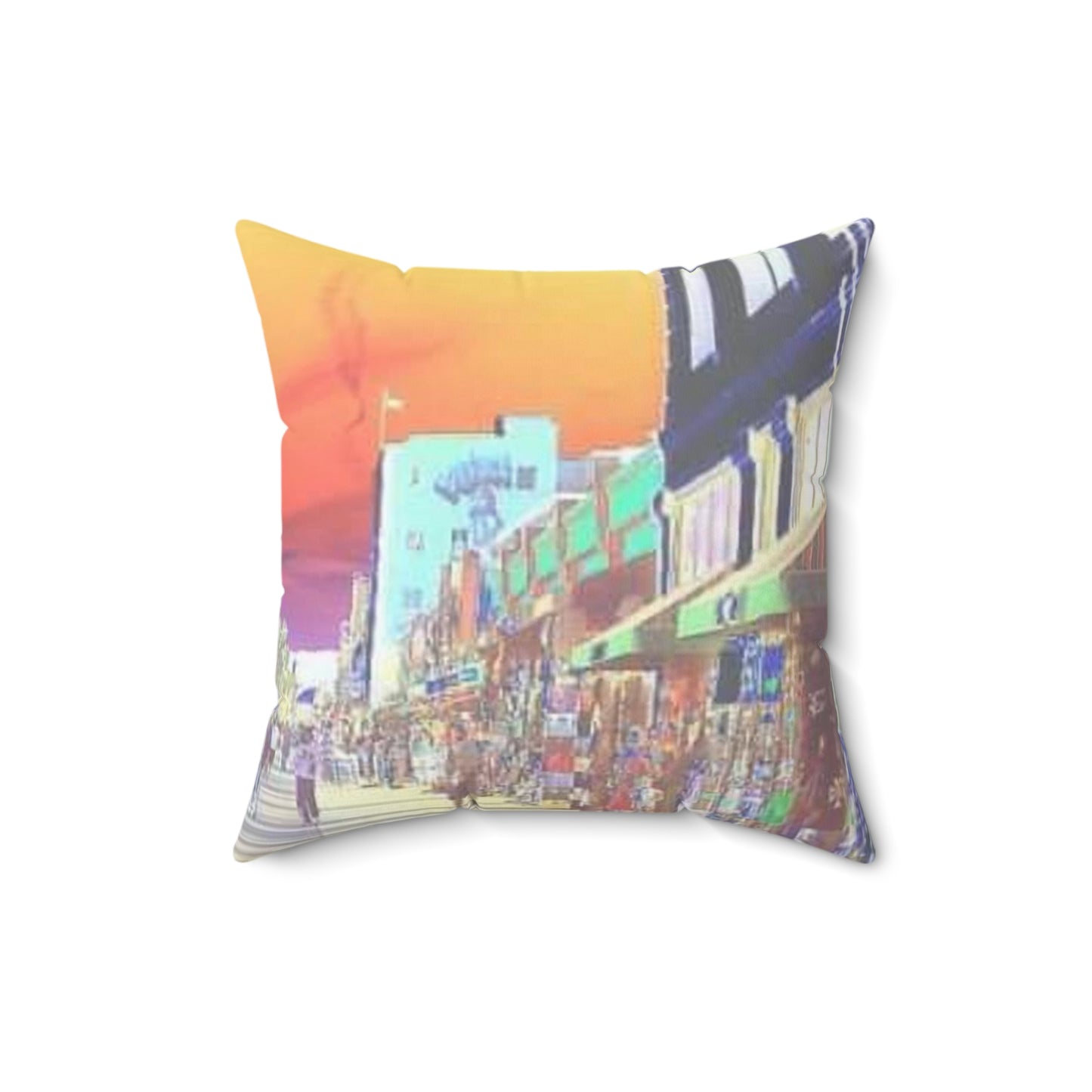 Vibrant Venice Spun Polyester Square Pillow