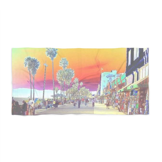 Vibrant Venice Beach Towel