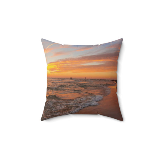 GH Sunset Spun Polyester Square Pillow